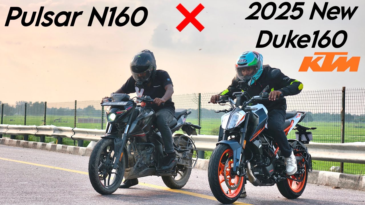 New DUKE 160 vs Pulsar N160 Drag race in this video 