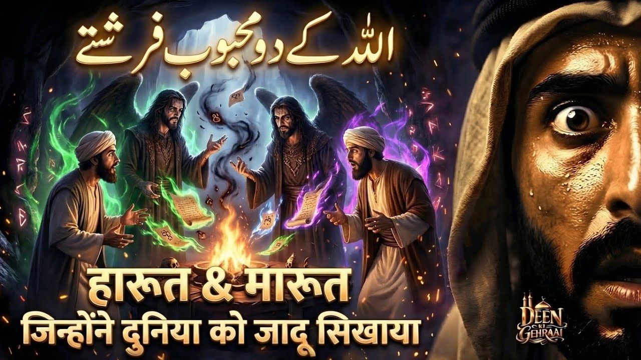 Allah Ke 2 Bhole Farishte Harut & Marut Jinhone Puri Duniya Ko Kala Jadu Sikhaya | Islamic Video