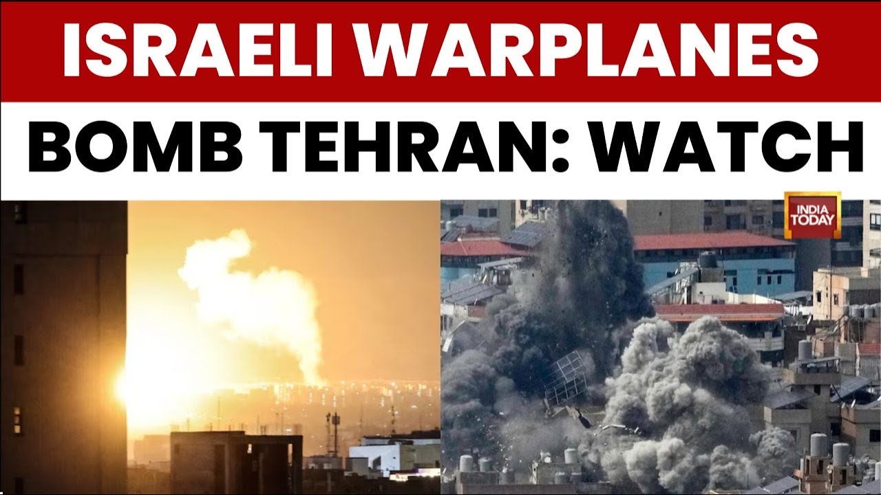 Iran Israel War: Israeli Warplanes Bomb Tehran as Iran Retaliates with Missiles and Drones