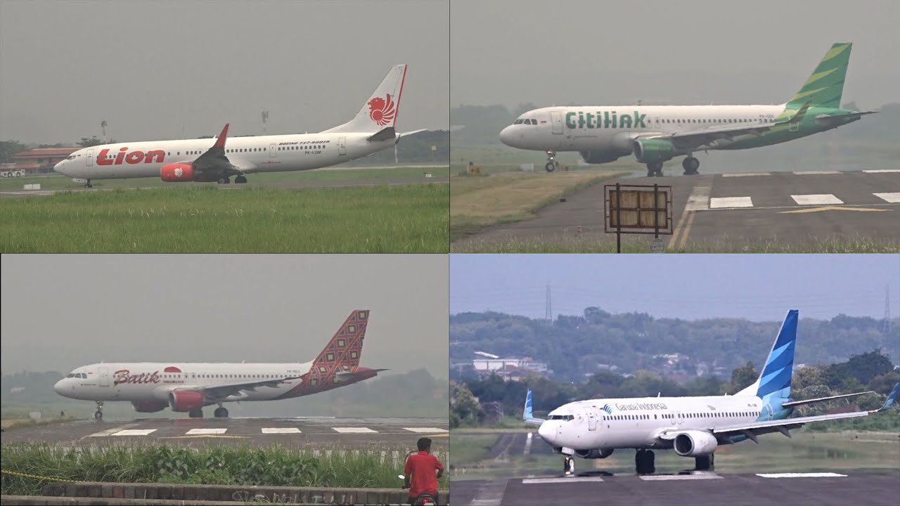 Melihat Pesawat Landing dari Pagi sampai Sore di Bandara Adi Soemarmo