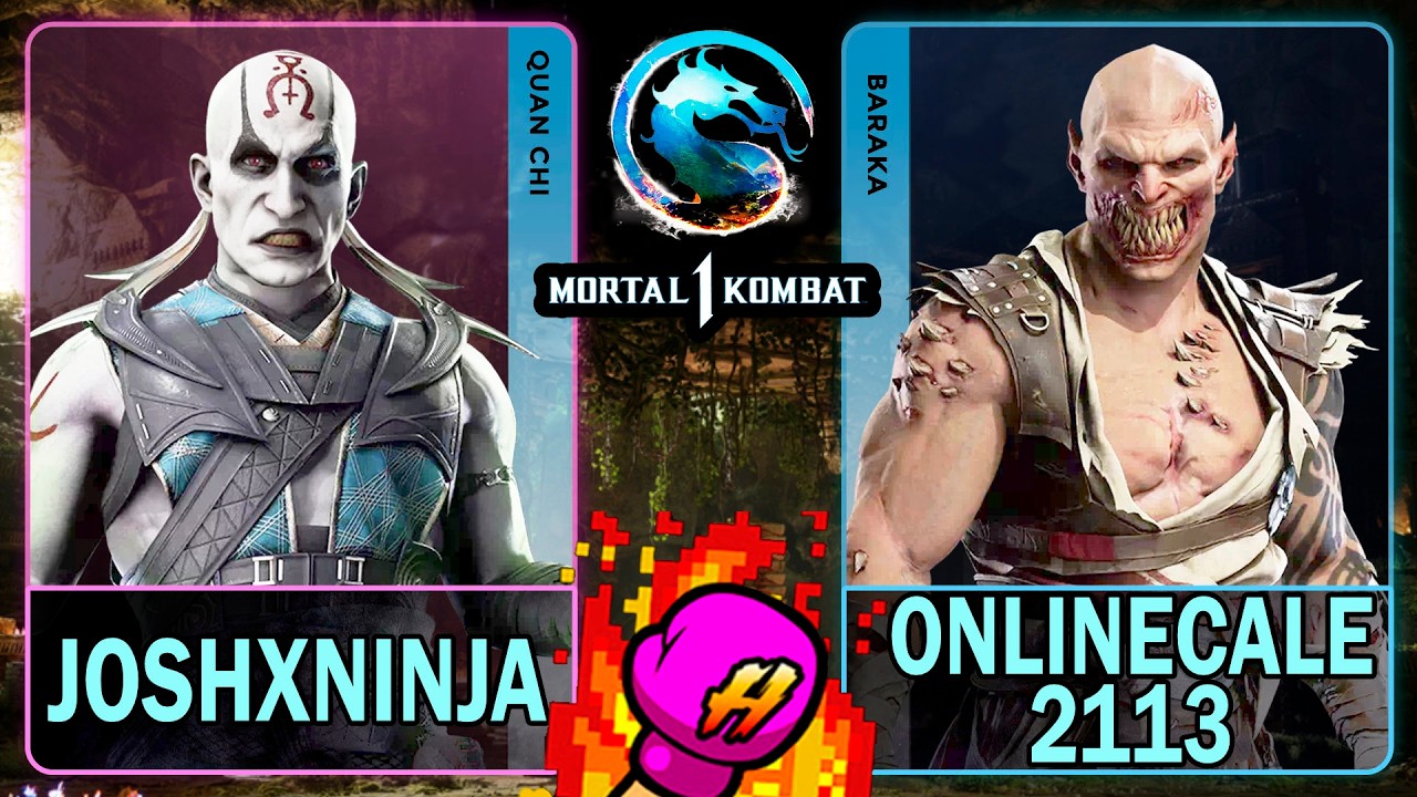 MK1 JoshXNinja (QUAN CHI) VS Onlinecale2113 (BARAKA)🥊Mortal Kombat 1🥊4K 60ᶠᵖˢ