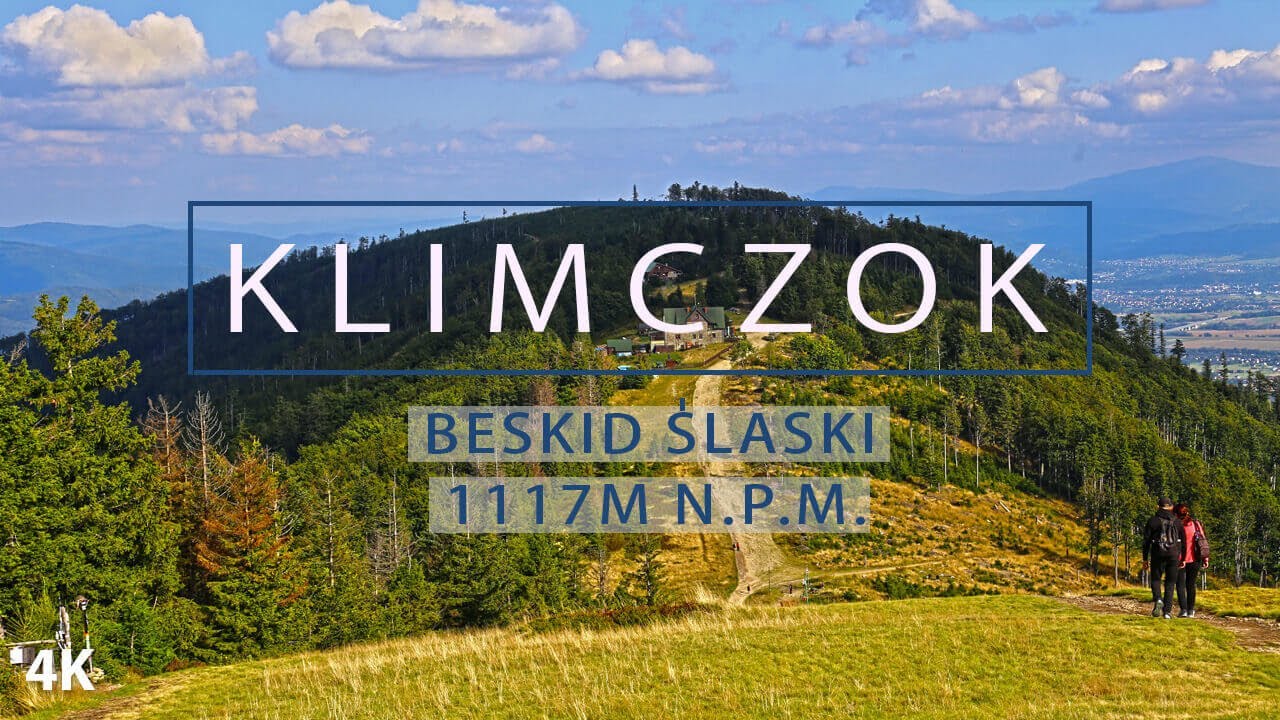 Klimczok z Bystrej, Beskid Śląski, niebieski szlak Bystra, góry w Polsce, szlaki turystyczne.