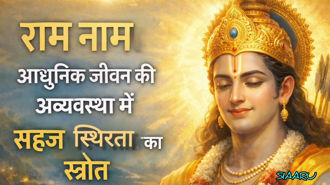 राम नाम और मानसिक स्थिरता 🌸 | आधुनिक जीवन की अशांति में आंतरिक संतुलन | Ram Naam & Mental Stability