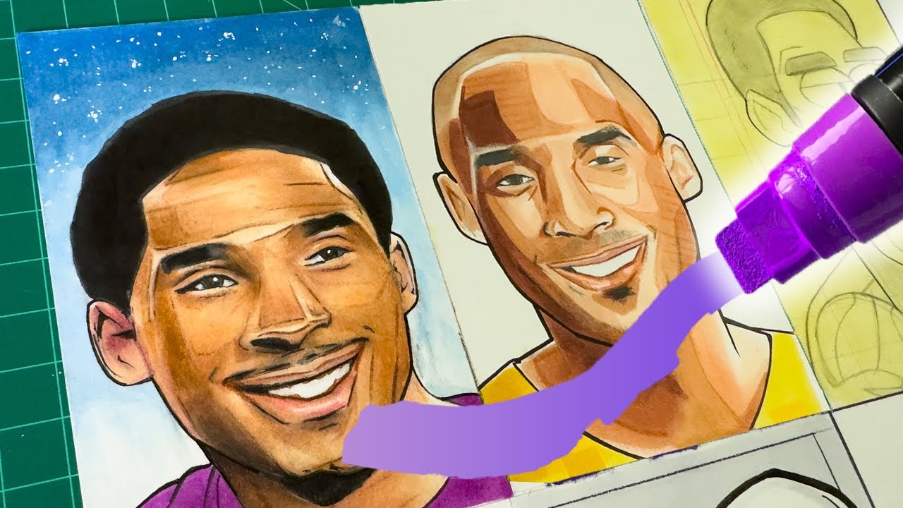 Kobe Bryant Drawn In 8 Crazy Styles! 🐍🏆