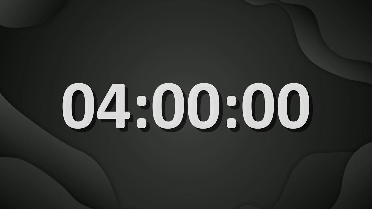 4 Hour (240 Minutes) Countdown Timer