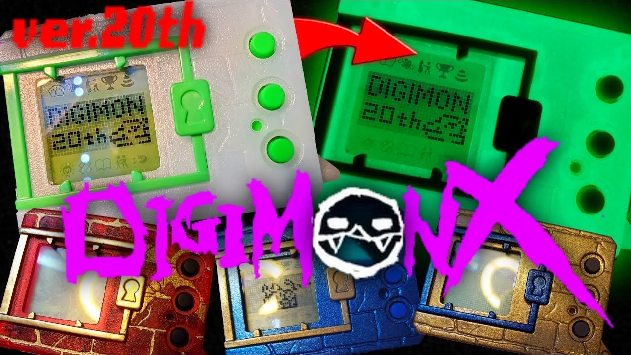 Digimon Digital Monster X custom shells & how to get blacklight glow on vpets