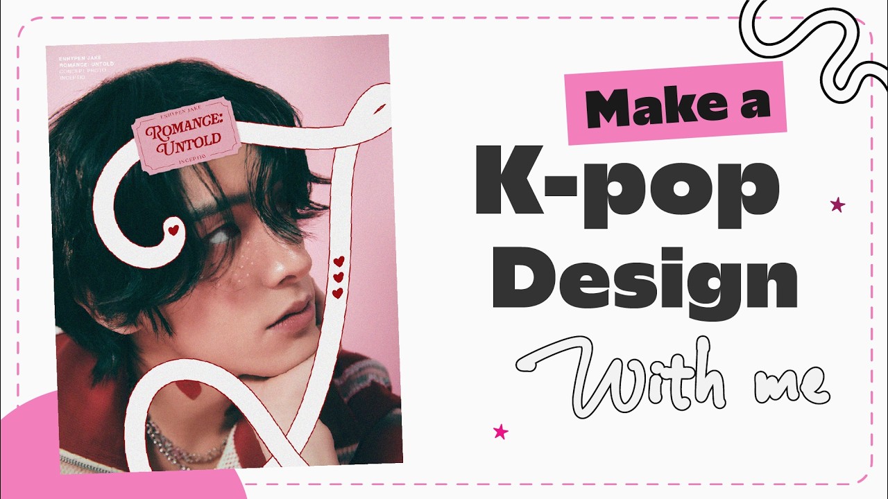 Design a K-pop Poster with me in Illustrator and Photoshop | ENHYPEN JAKE