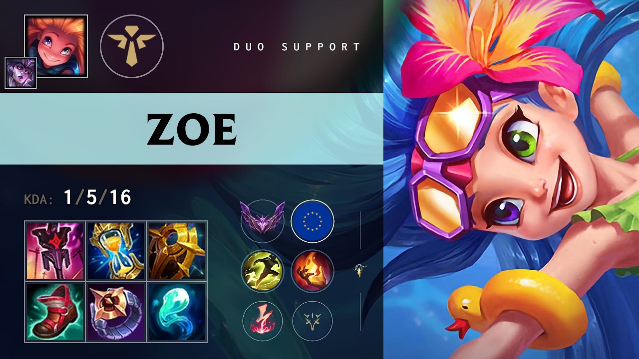 Zoe Support vs Senna - EUW Master Patch 26.13