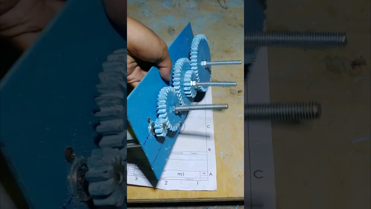 Homemade PVC gearbox M2 #shorts  #diyshorts #pvcwork #homemade  #howto