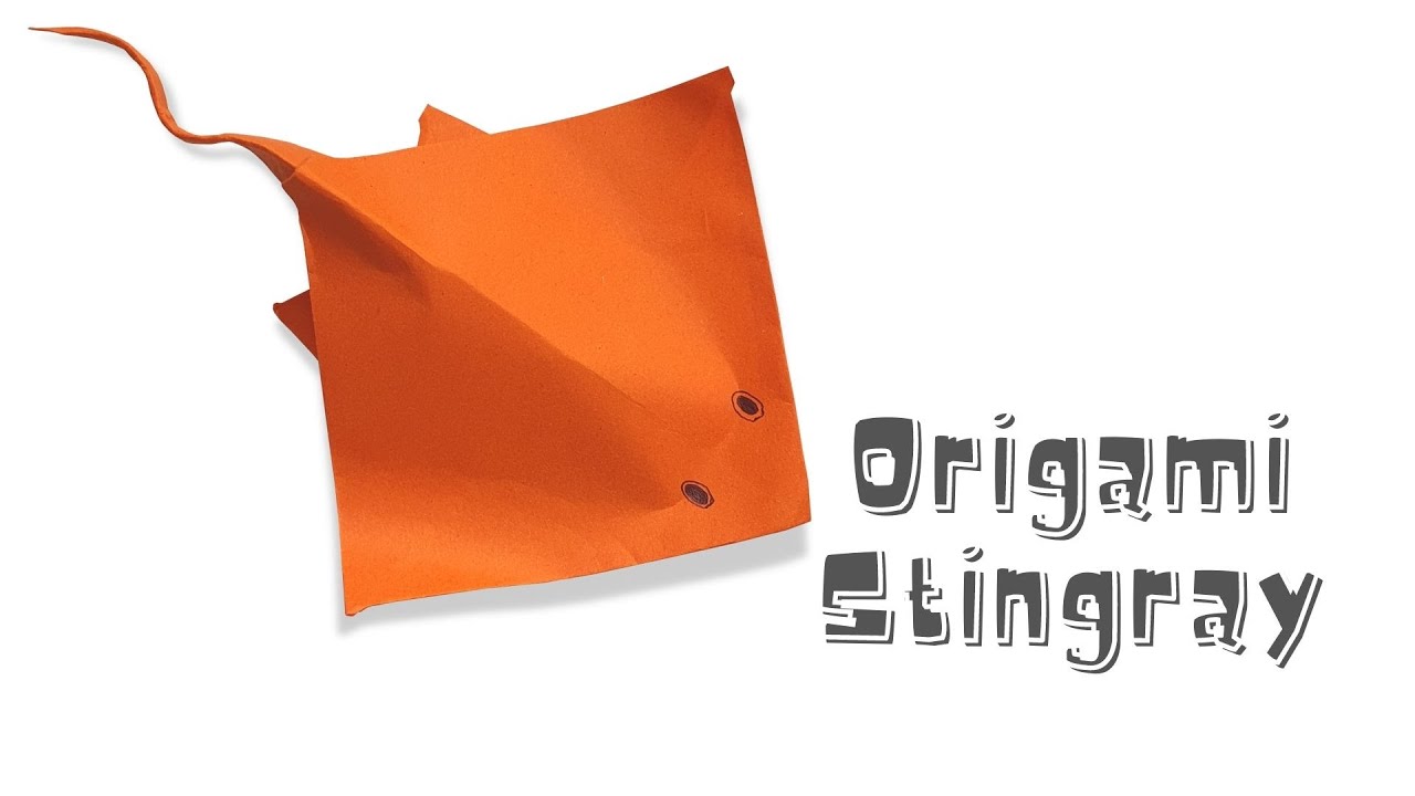 Easy Origami Stingray Fish Tutorial - Origami for Beginners- Paper Craft for Kids - Origami Animal