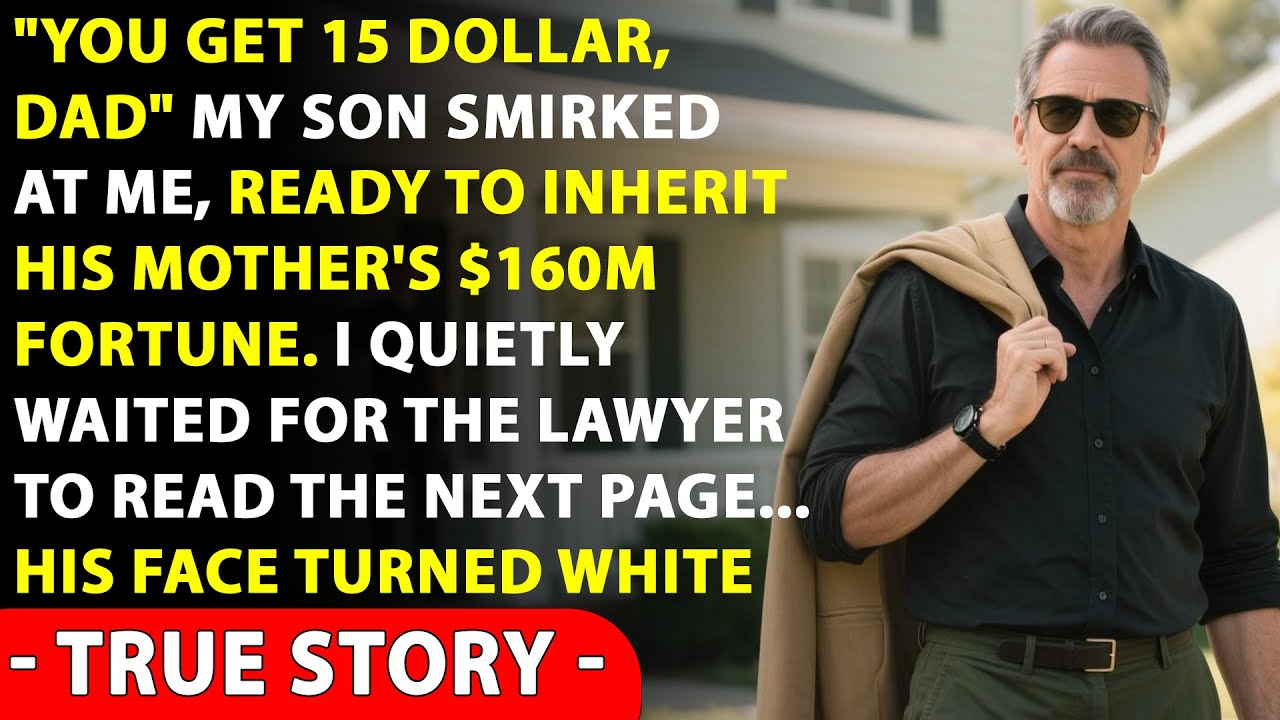 My Son Said I Would Get NOTHING From My Ex-Wife’s $160M Will — Lawyer You Inherit All; He Gets $15