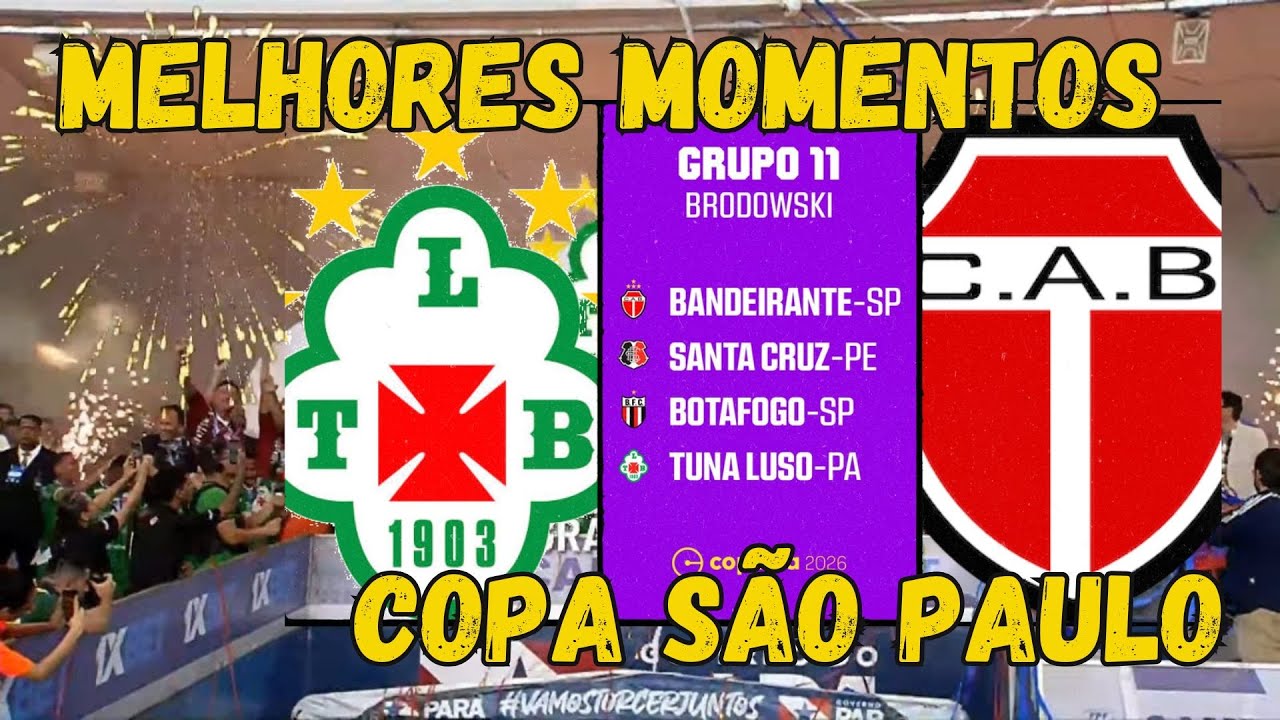 Melhores Momentos - Tuna Luso 0 x 0 Bandeirantes (SP) - 1a Rodada - Copa São Paulo de Futebol Junior