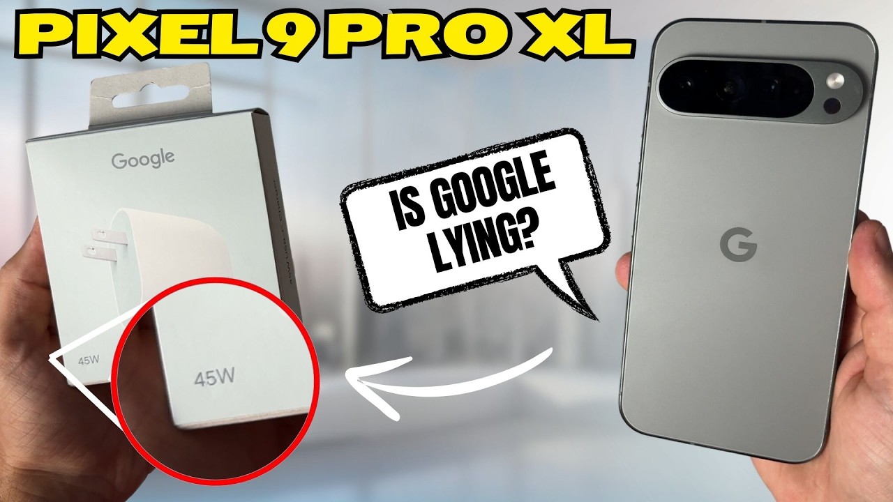 Pixel 9 Pro XL 45W Charger: FAKE NEWS or REAL DEAL? | Official Google 45W Charger Speed Test