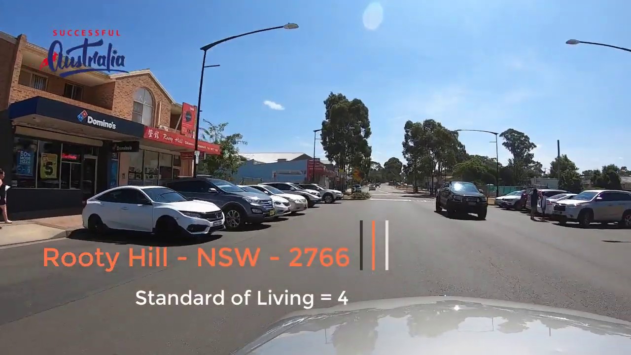 Driving through the Market of Rooty Hill NSW Australia