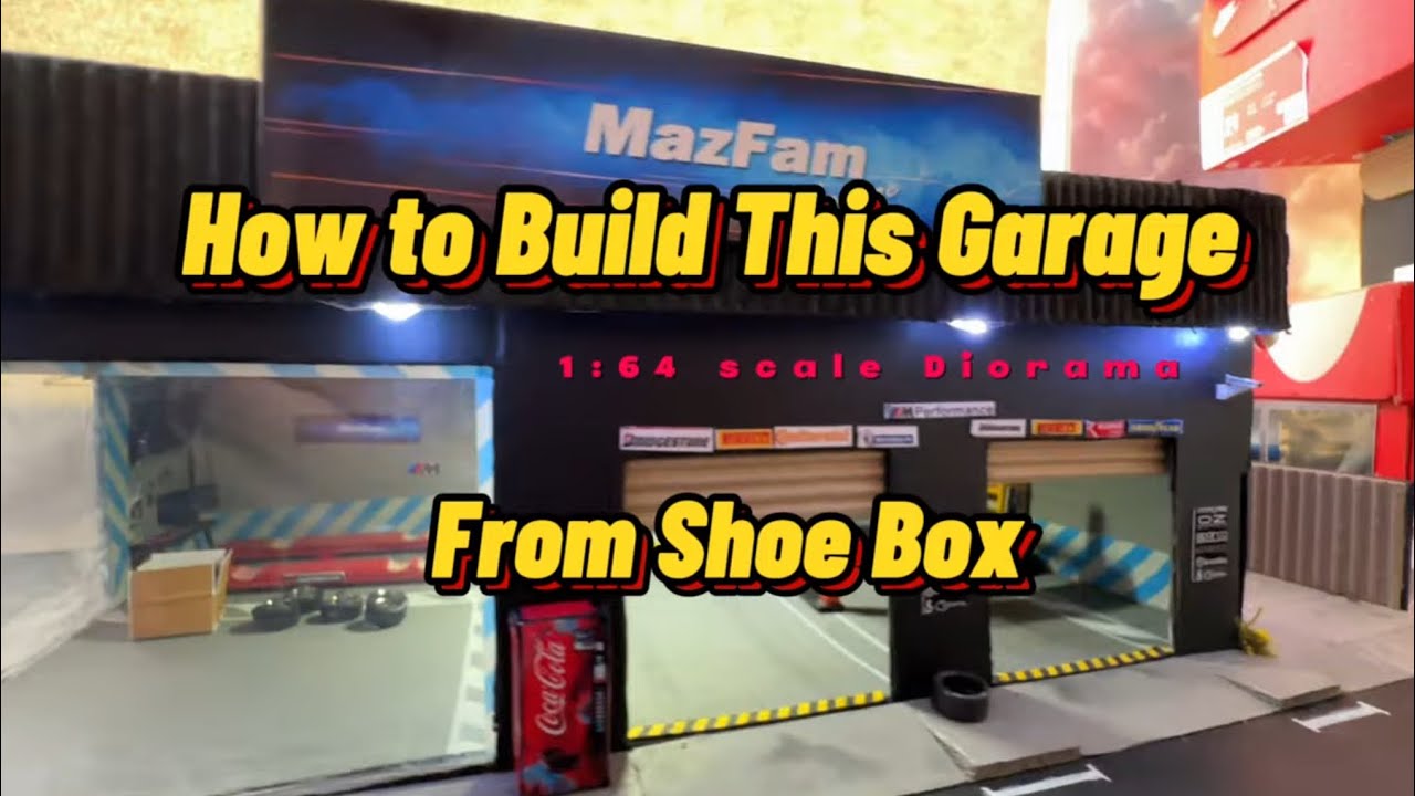 How to build your 1:64 scale Garage Diorama from a shoe box (New)