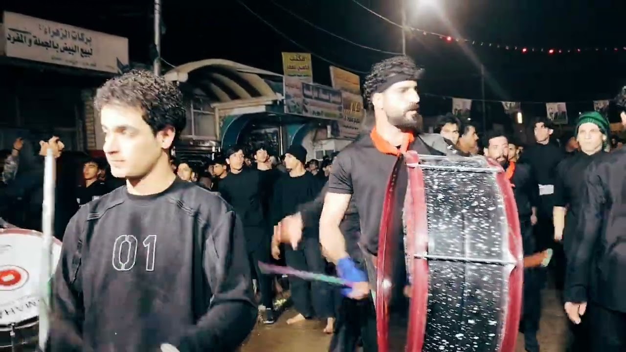 نزول عزاء موكب شيخ الهواشم قضاء الشافعية ذكرى اربعنية زينب ع 26شعبان1447