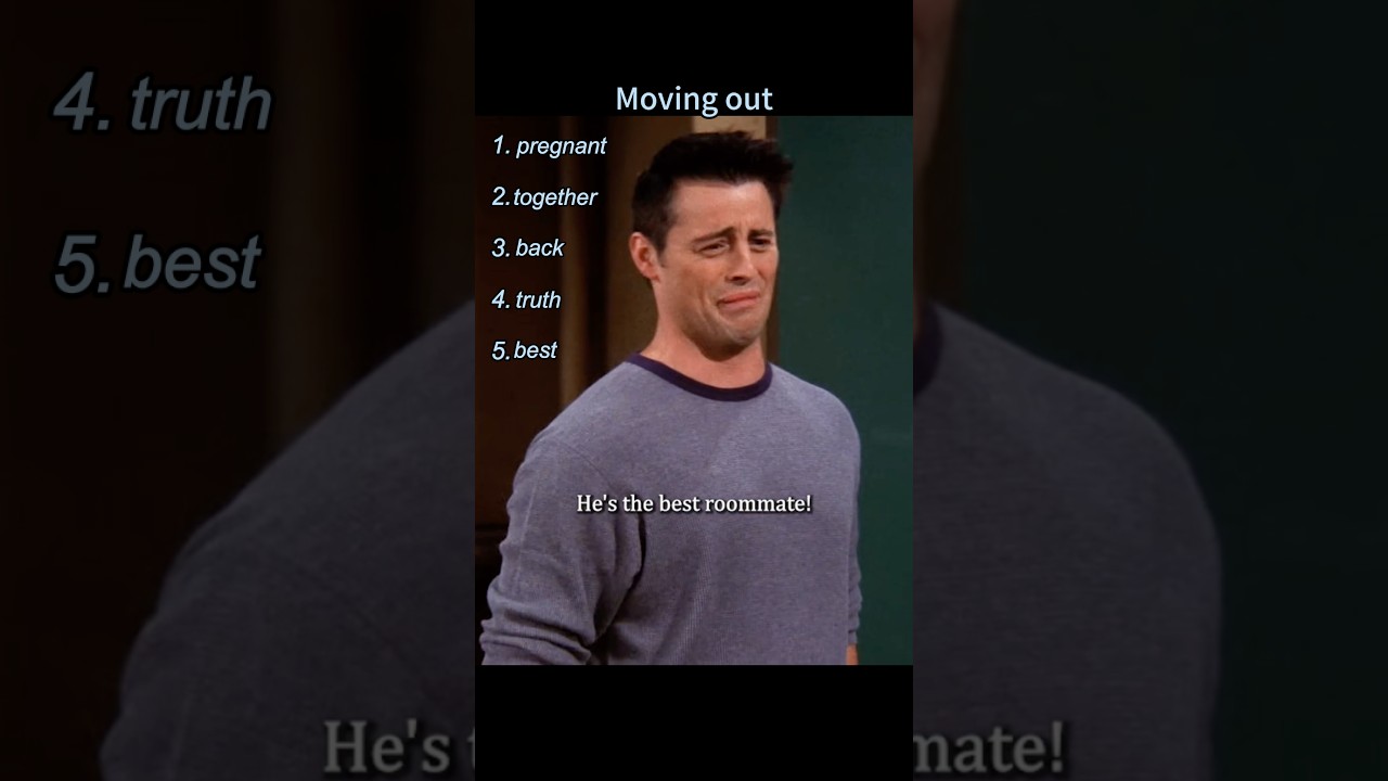 Joey couldn't think of a single flaw in Chandler. 🤔💭#shorts