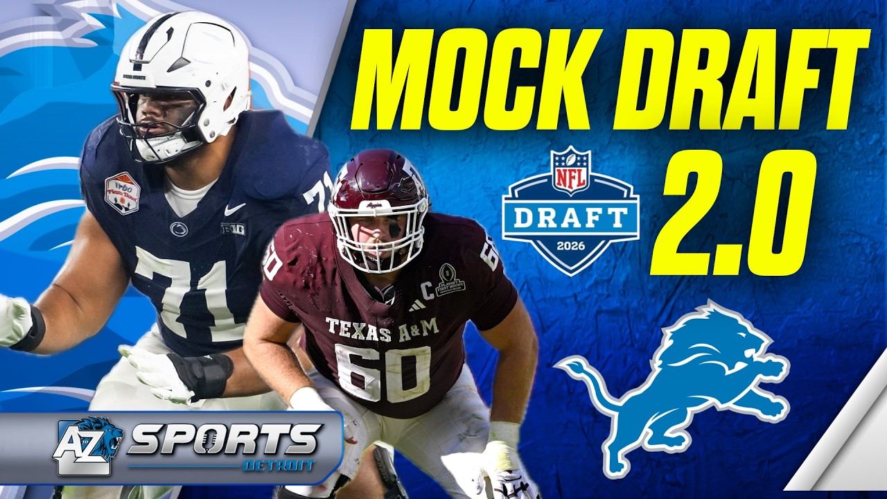 Detroit Lions Full 7-Round Mock Draft: 2026 NFL Draft Simulator