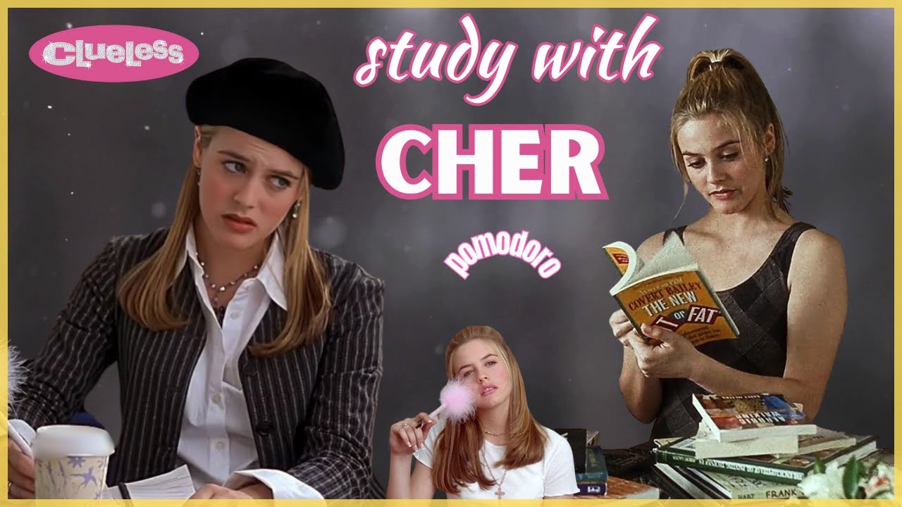 Study With Cher Horowitz 🩷 | Clueless,  Pomodoro Session