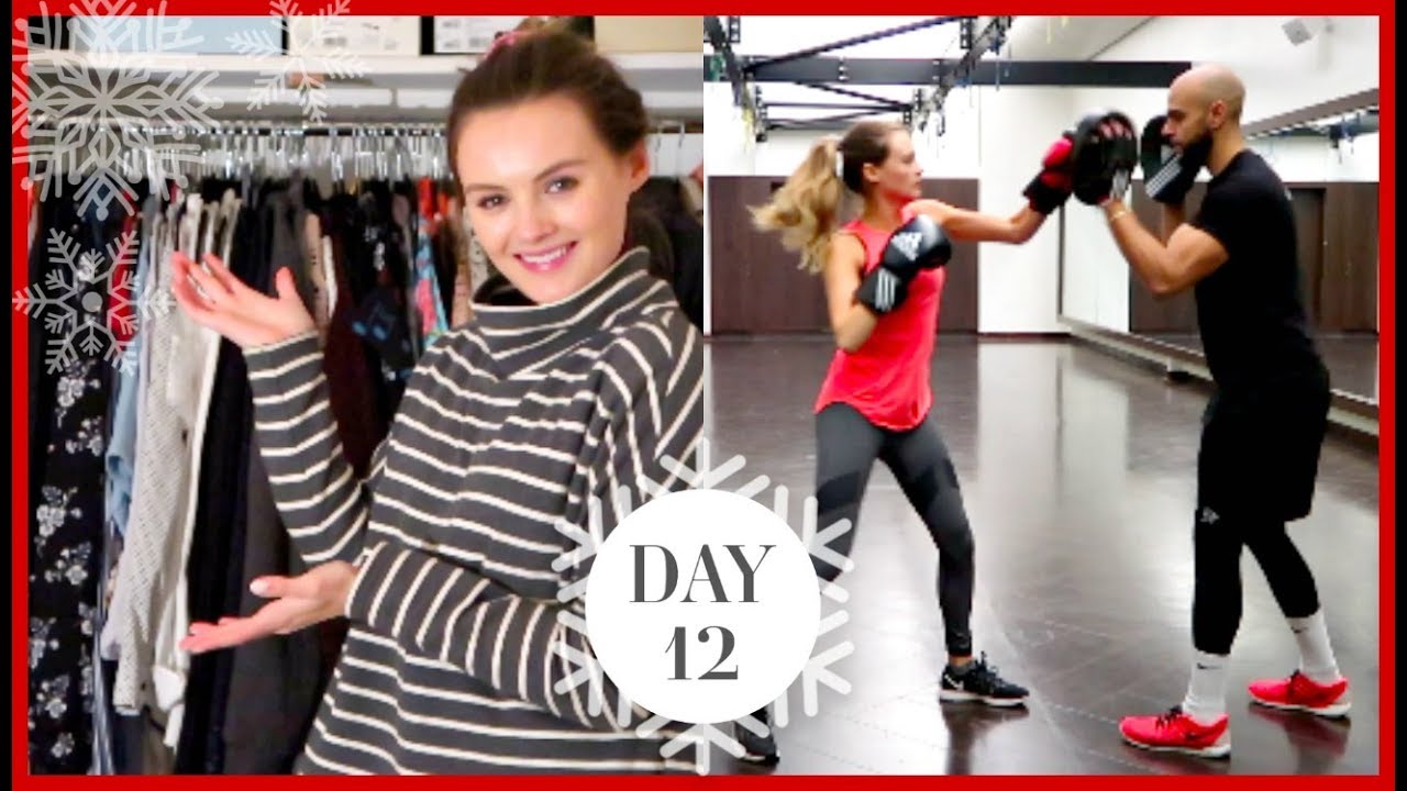 WARDROBE CLEAROUT & BOXING WORKOUT | Vlogmas #12