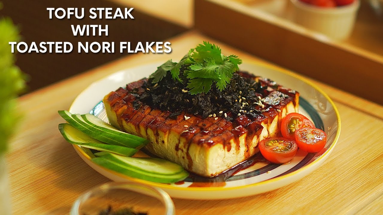 How to cook Tofu Steak with Toasted Nori Flakes | Tasty Tofu Recipe