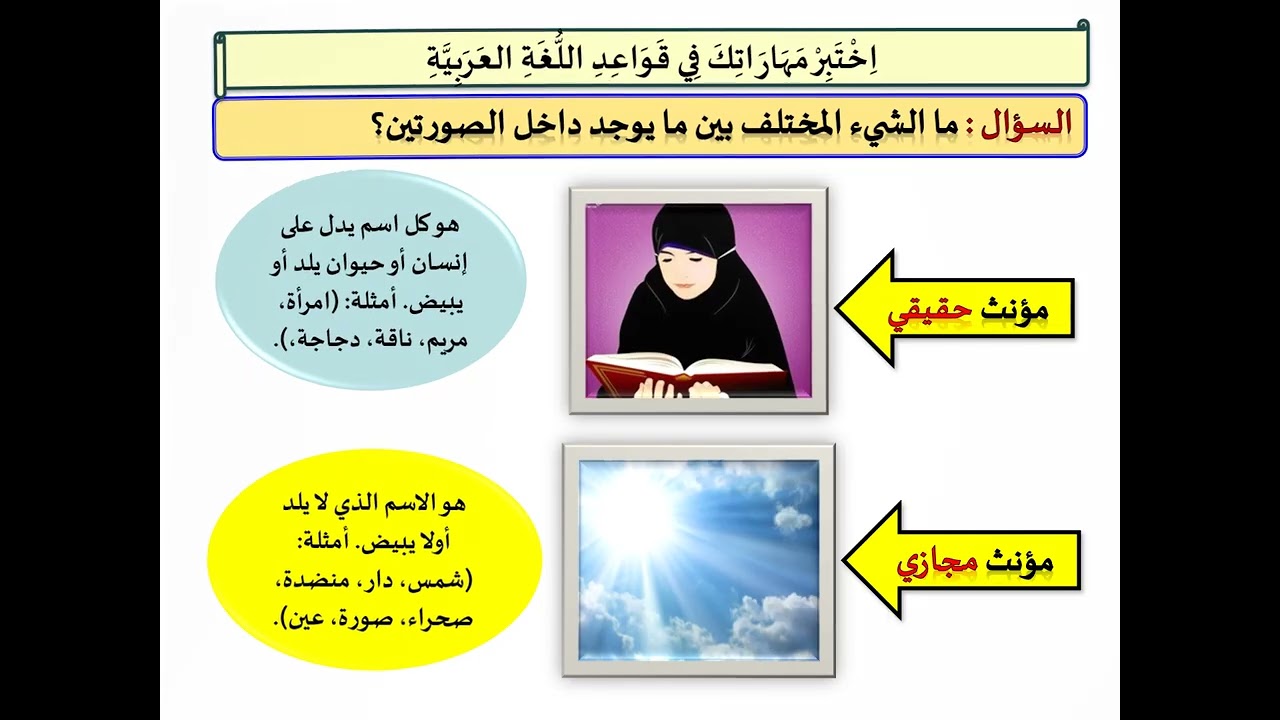 2-تأنيث  الفعل مع الفاعل المؤنث وجوبًا