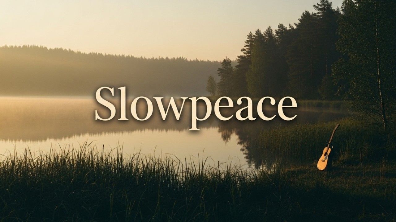 1 Hour  Ambient Guitar for Calm Focus & Deep Rest – Slowpeace