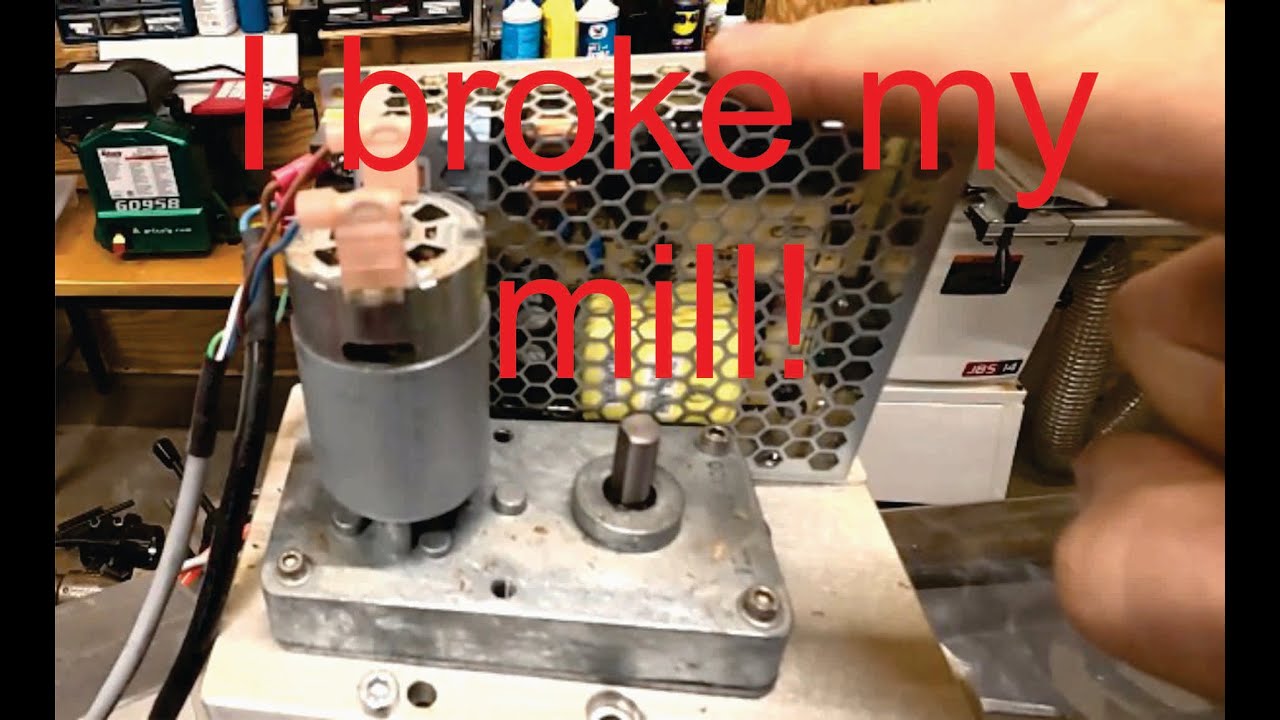 I broke and fixed the powerlift on my bench mill!