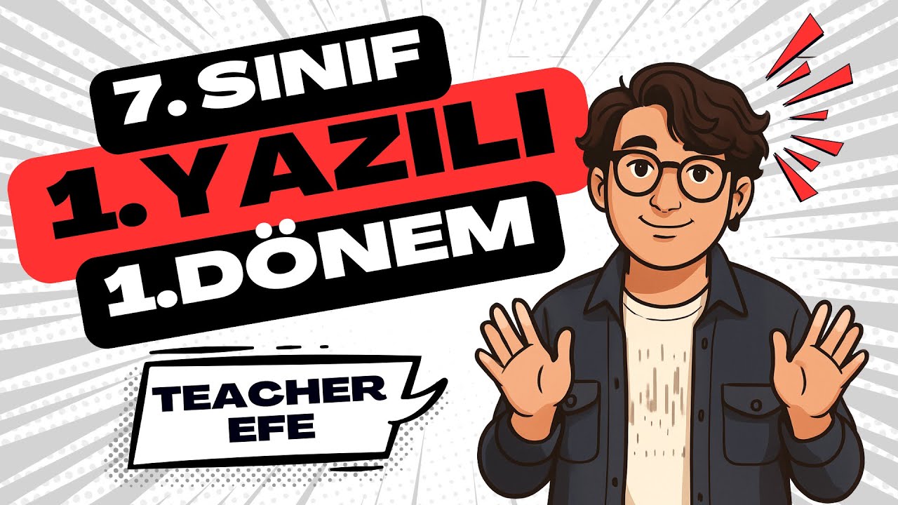 7. Sınıf İngilizce 1. Dönem 1. Yazılı | Konu Tekrarı + Soru Çözümü