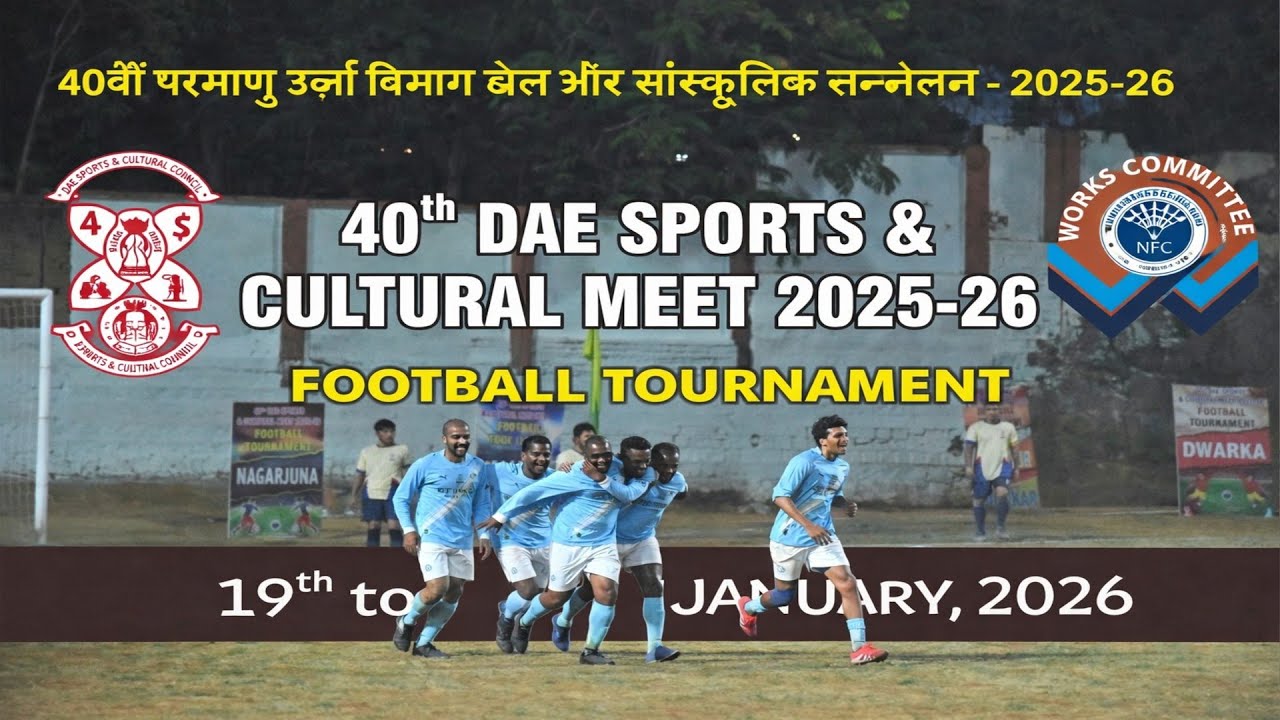 Day 03  Schedule 02 - 40th DAE Football Tournament 2026 | Goals, Glory & Grit | Hyd | Zone Adds
