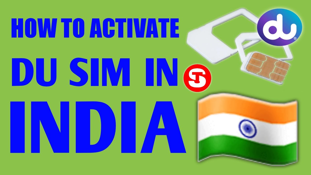 How To Activate Du Sim In India | How To Use Du Sim In India | Du SIM Kaise Chala Sakte India Me 🇮🇳