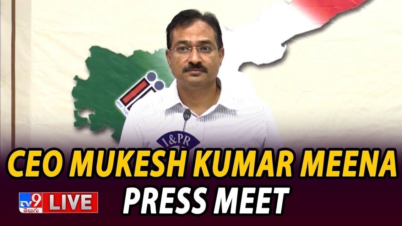 LIVE : AP Election Commission Press Meet | Mukesh Kumar Meena, CEO Andhra Pradesh -TV9