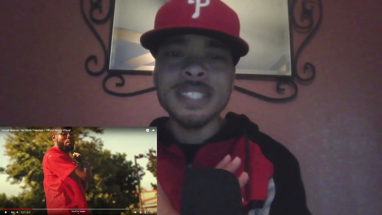 COMPTON ARTIST ** VONT&Eacute; MALONE NO HOOK FREESTYLE - REACTION VIDEO
