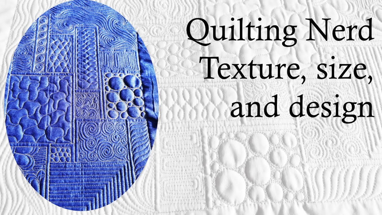 Texture, size, and design – explore your creativity and learn free motion quilting!