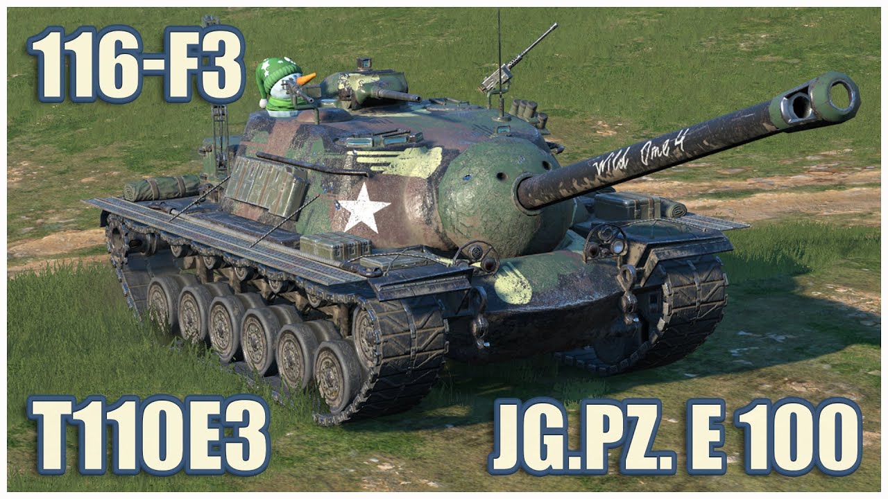 T110E3, 116-F3 & Jg.Pz. E 100 &bull; WoT Blitz Gameplay