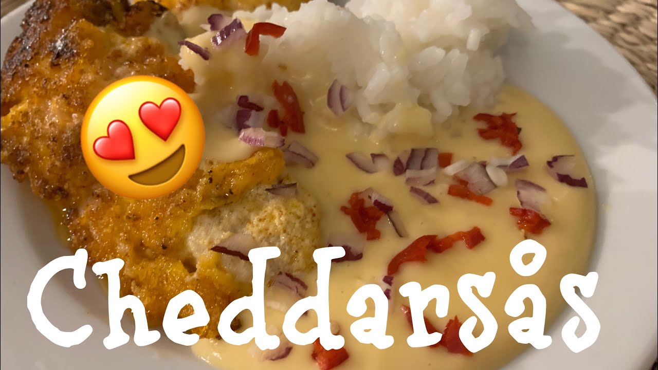 Cheddarostsås.
