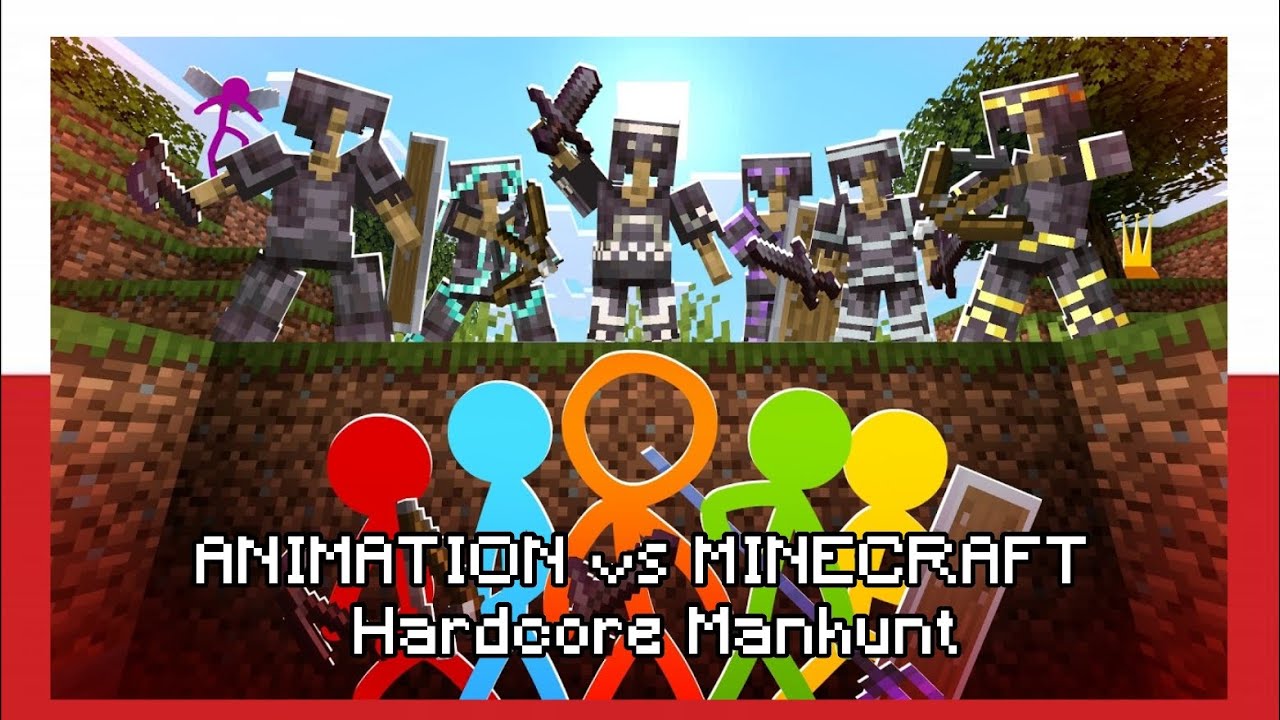 Animation vs Minecraft- Hardcore Manhunt -Polski dubbing 