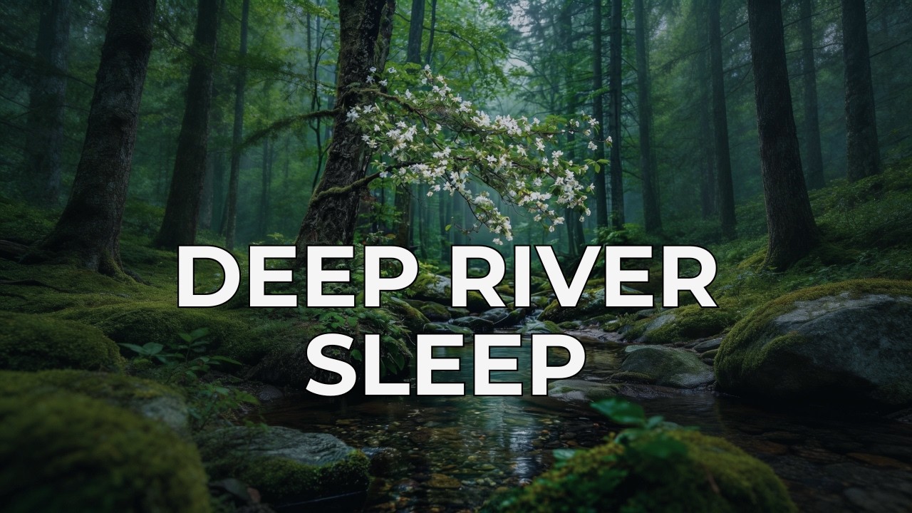 Sleep to Forest River Sounds 💧 No Talking No Music