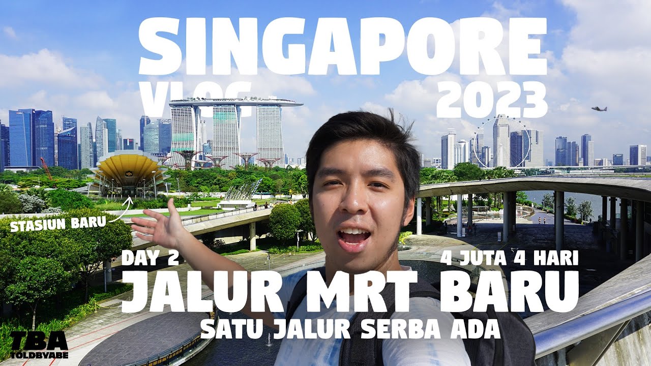 Keliling Singapura Jadi Gampang Banget Naik Jalur MRT Baru Ini! Travel ke Singapore 2023 Vlog