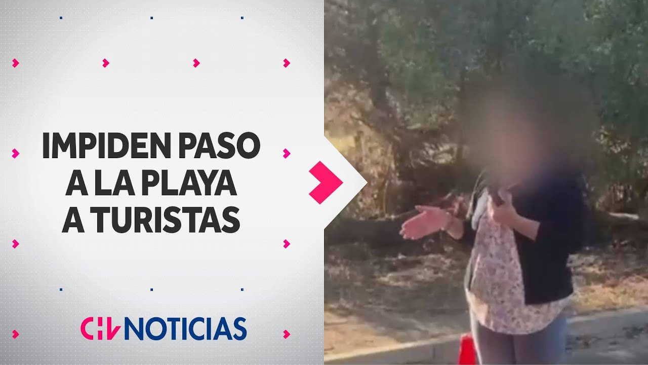 “POR FAVOR, RETÍRATE”: Captan a mujer impidiendo el paso de turistas a playa de Papudo