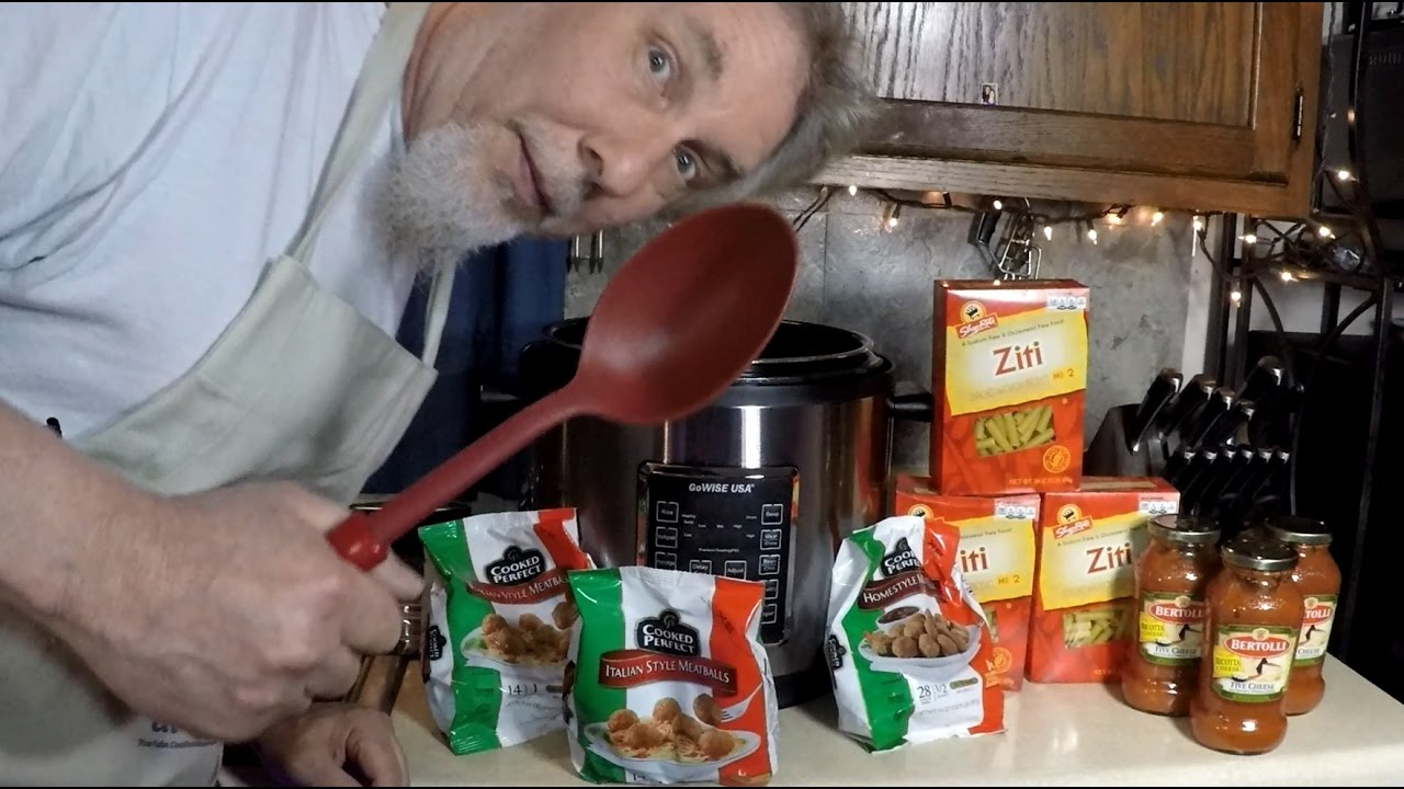 9 Pounds of Pasta + Meatballs 1 Pressure Cooker