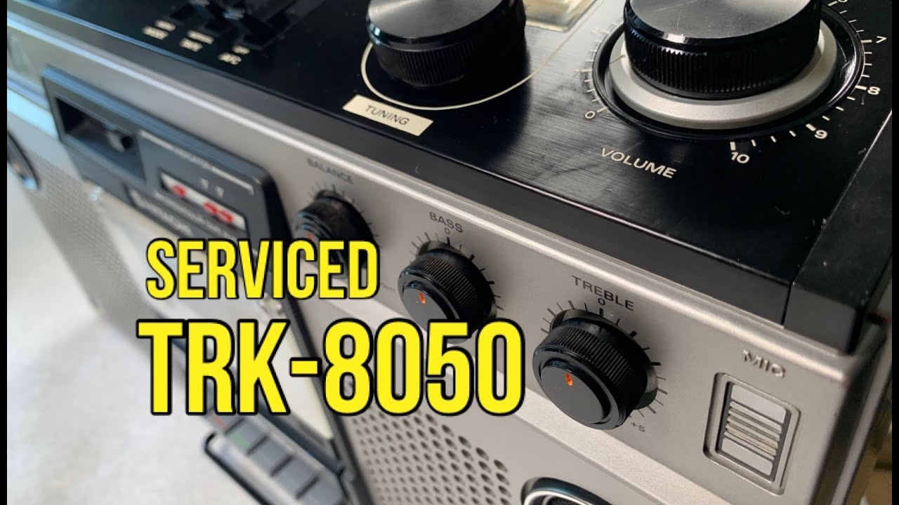 Hitachi TRK-8050 Seized Cassette. Radio Cassette Repair. New Belts