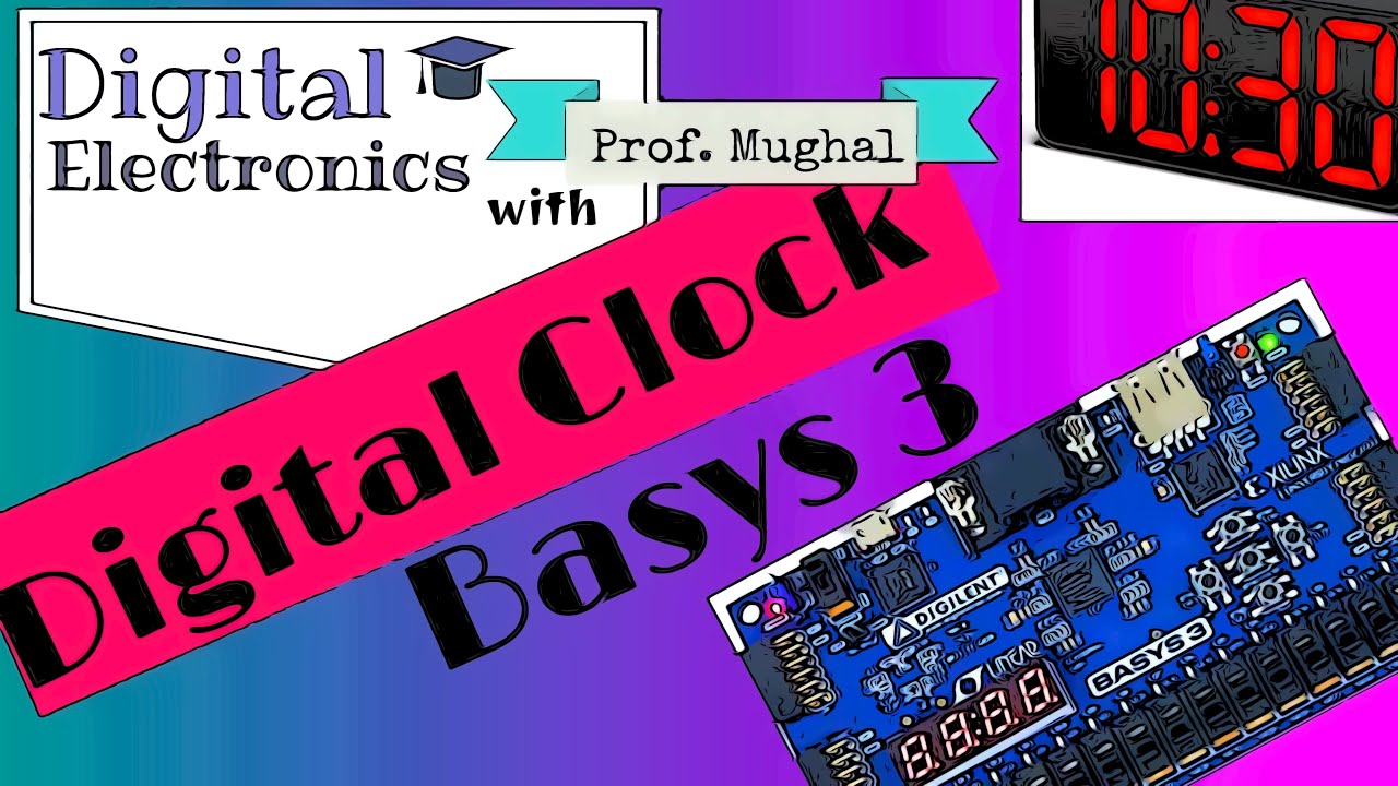 #20 FPGA Project ➠ Digital Clock | FPGA Basys3 Board | Verilog