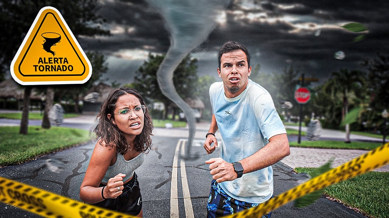 RECEBEMOS UM AVISO DE TORNADO DO NADA! O QUE VAMOS FAZER ?!