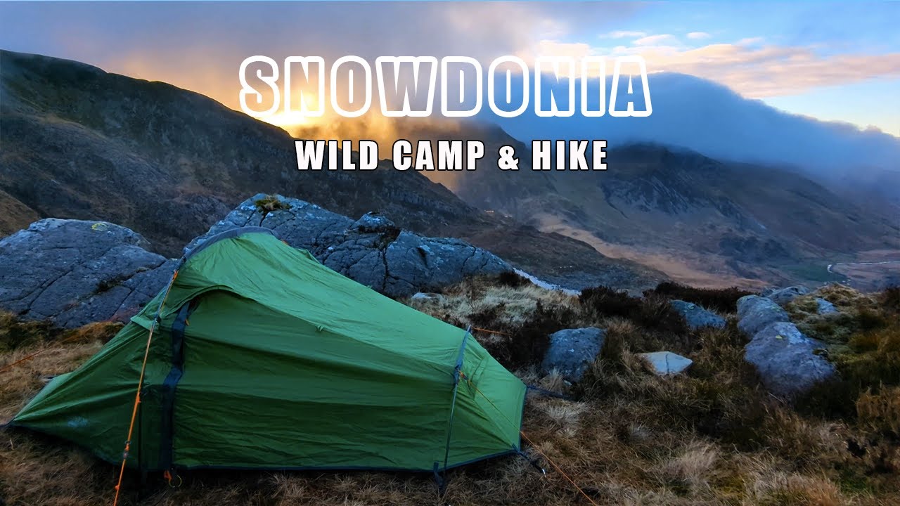 Solo Wild Camp In Snowdonia - Stormy Winter Camp On Tryfan