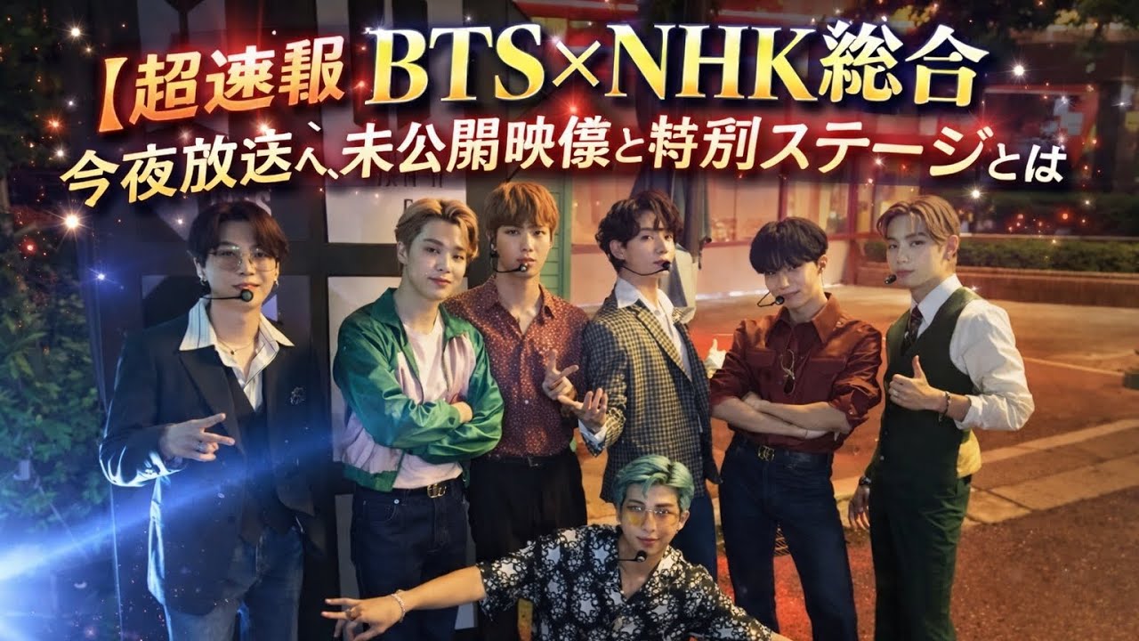 【超速報】BTS×NHK総合 今夜放送へ、7人全員の未公開映像と特別ステージとは？✨ #BTS #ARMY