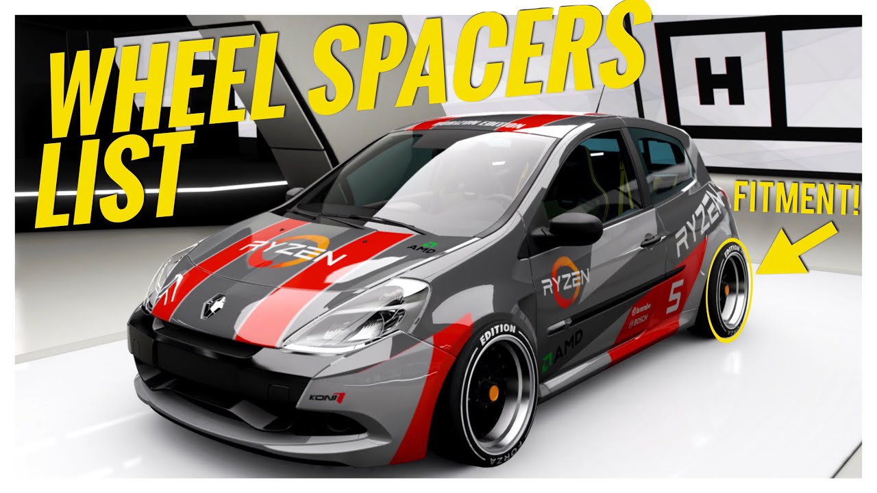 Forza Horizon 4 | All Cars with Wheel Spacer Option (Adjustable Track Width / Wheel Offset List)