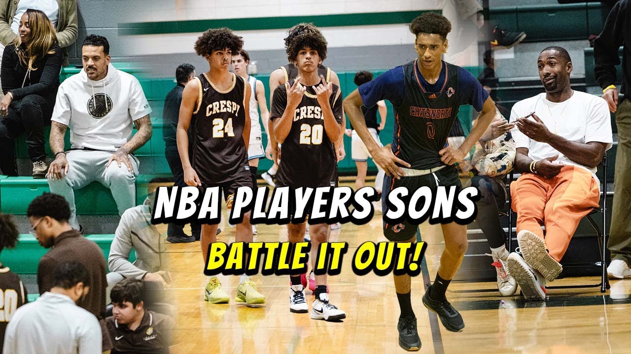 Gilbert Arenas And Matt Barnes Sons Battle For The First Time In High School Match Up!