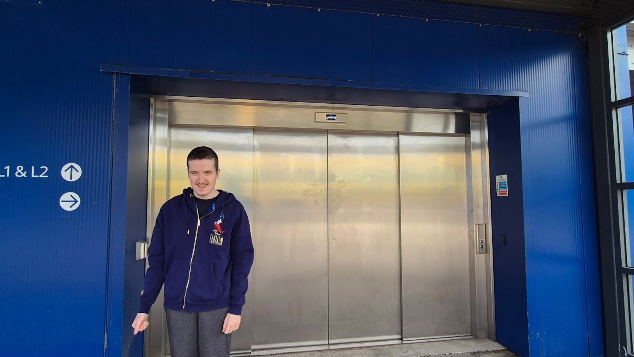 Modernised Classic lift at IKEA carpark,  Belfast