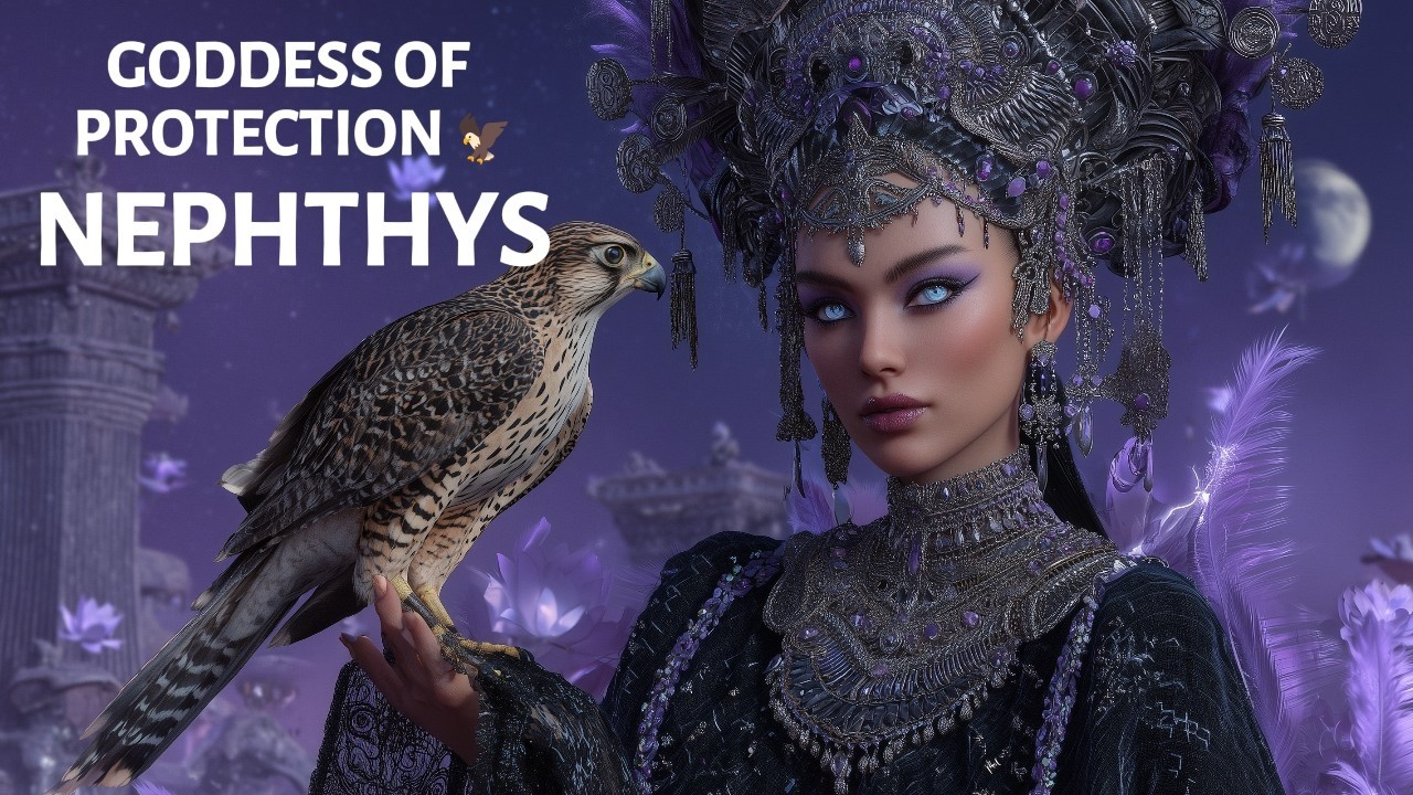 NEPHTHYS Guardian Goddess - 3 Hours Dark Egyptian Temple Music for Deep Sleep